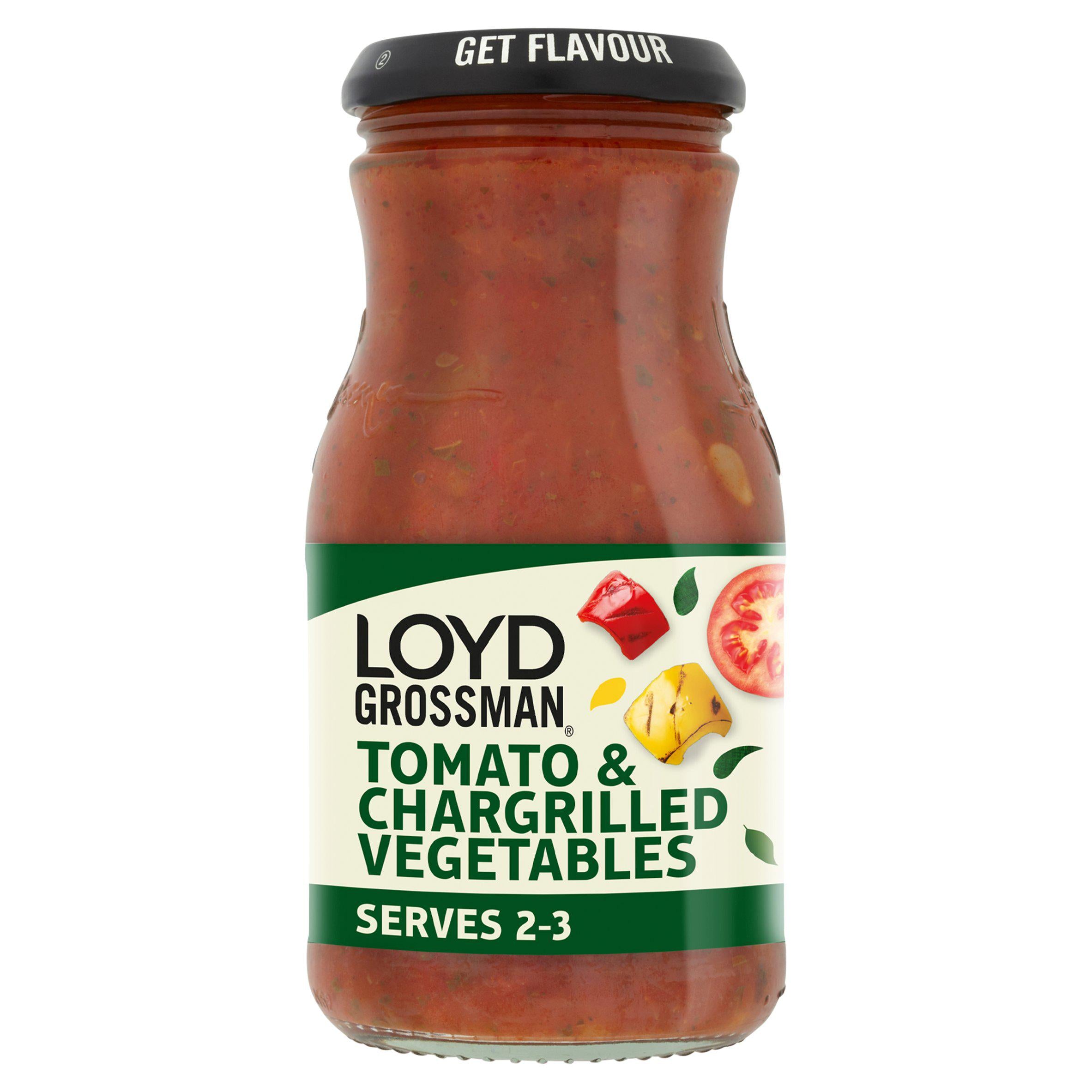 Loyd Grossman chargrilled vegetable pasta sauce 350g, UK version