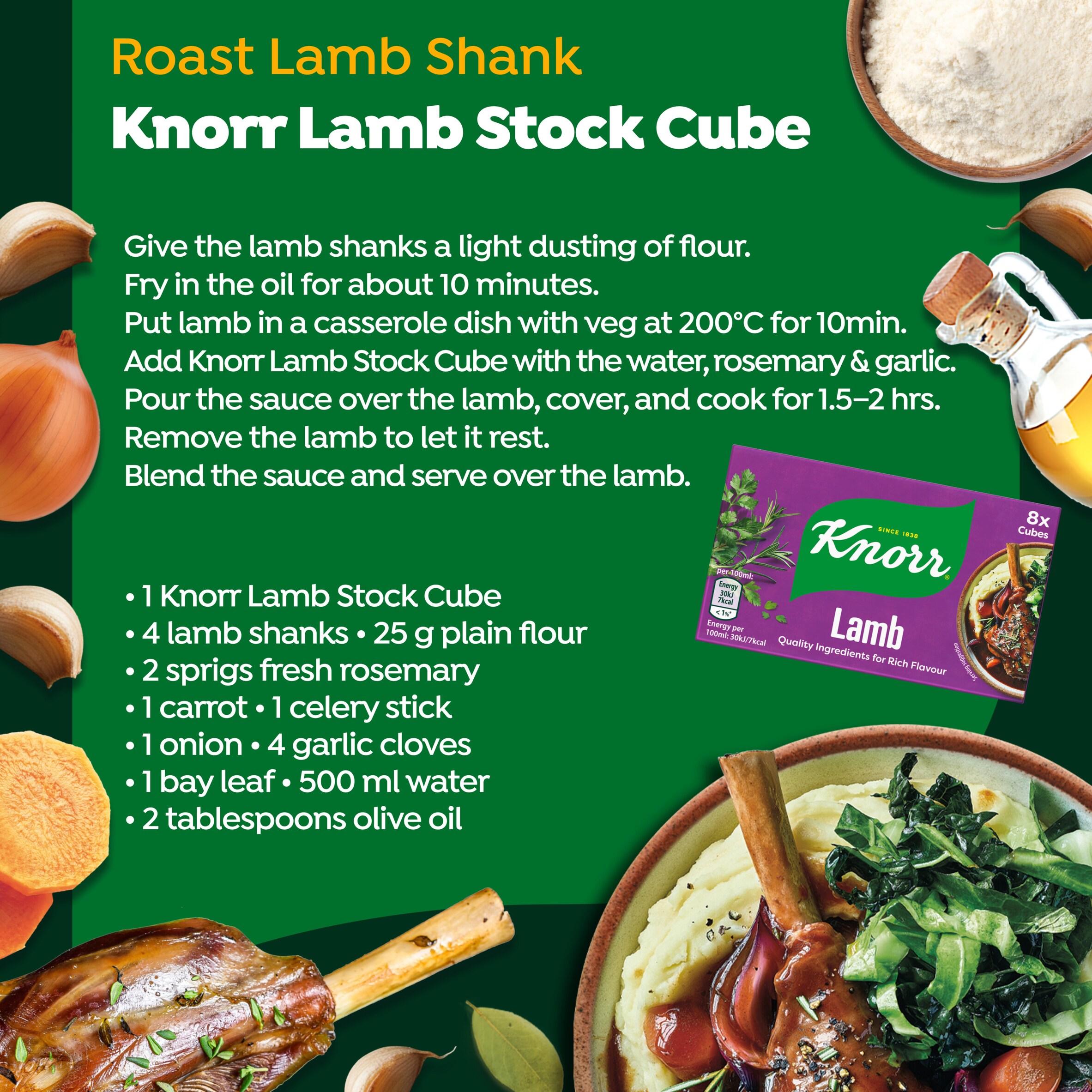 Knorr lamb stock cubes multipack 8x10g - British product