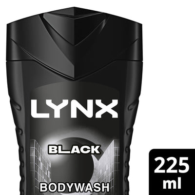 Sainsburys Lynx Black Body Wash for Men 225ml- Buy online at McGrocer