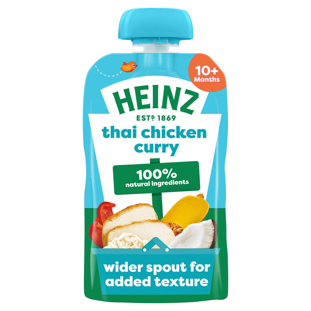 Heinz Thai Chicken Curry baby food pouch 180g, UK version