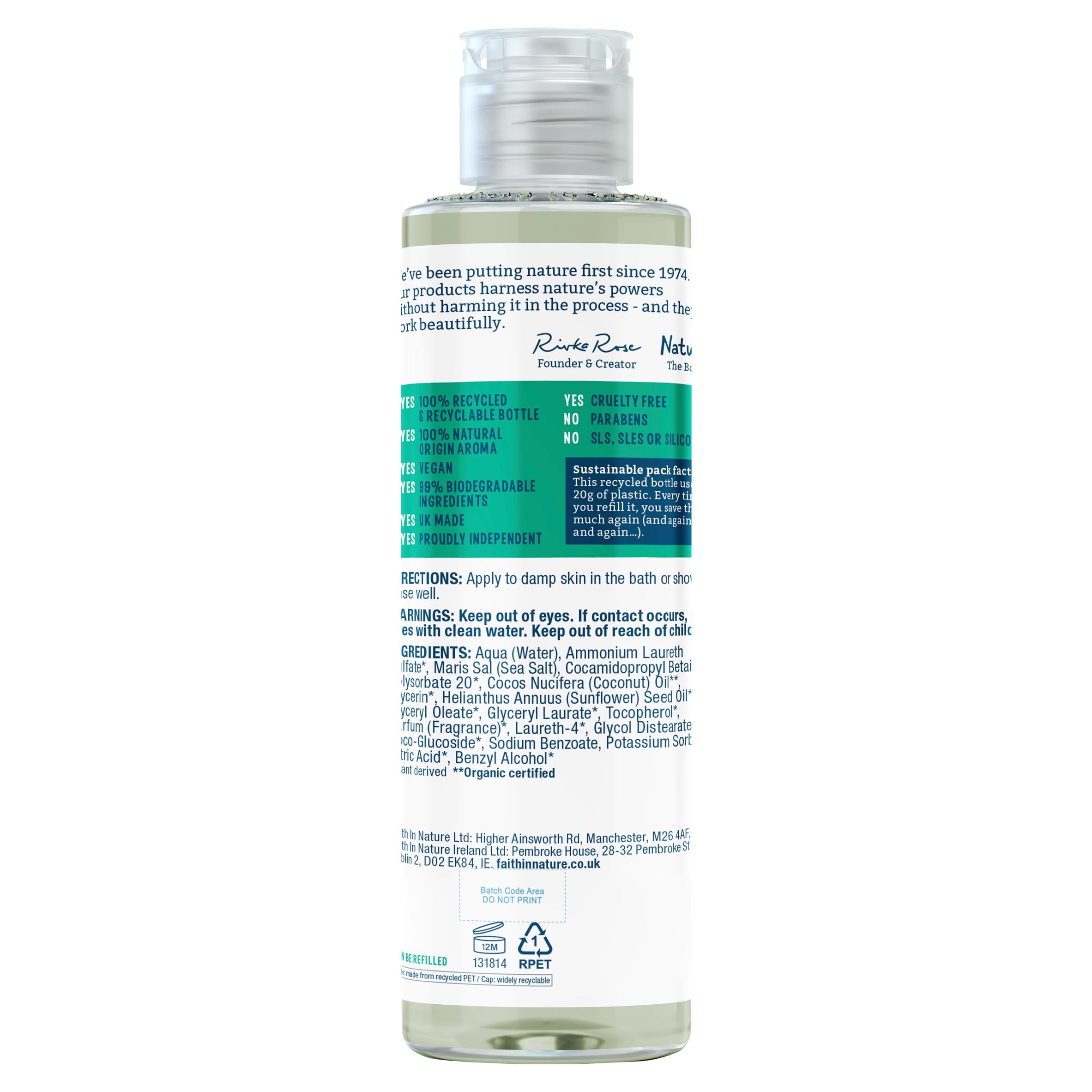Faith in Nature coconut body wash 300ml - British product