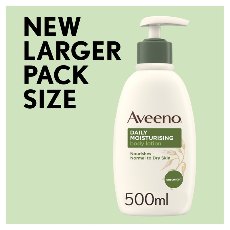 Aveeno Daily Moisturising Body Lotion 500ml, imported from the UK