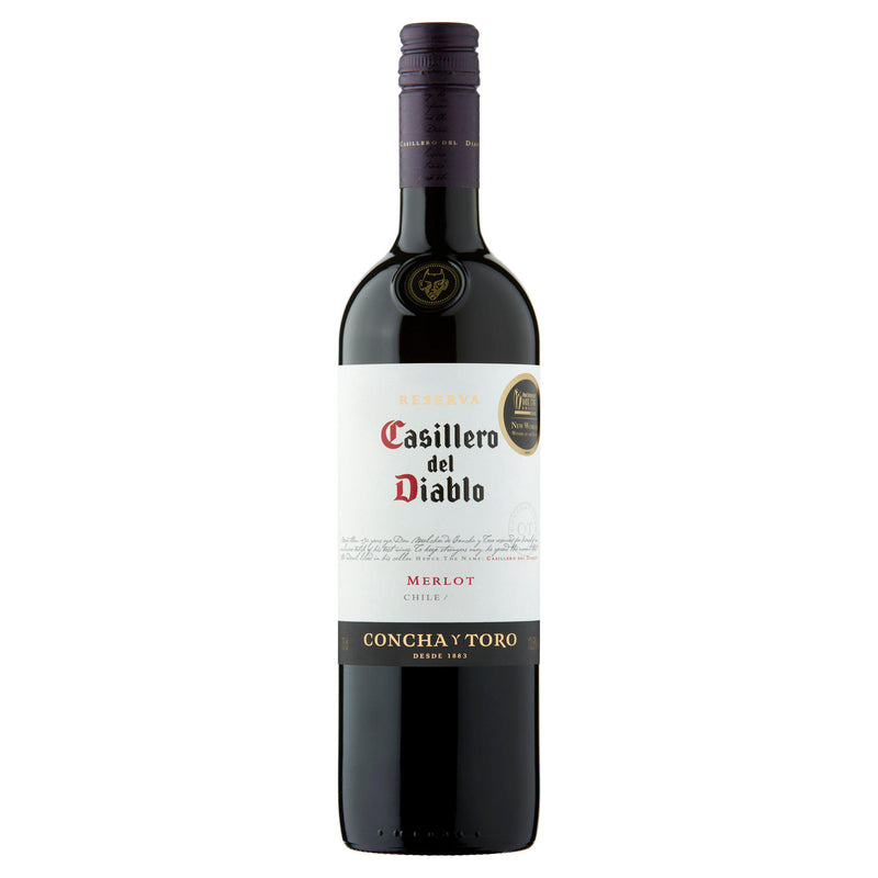 Casillero Del Diablo Merlot red wine 75cl (British brand)