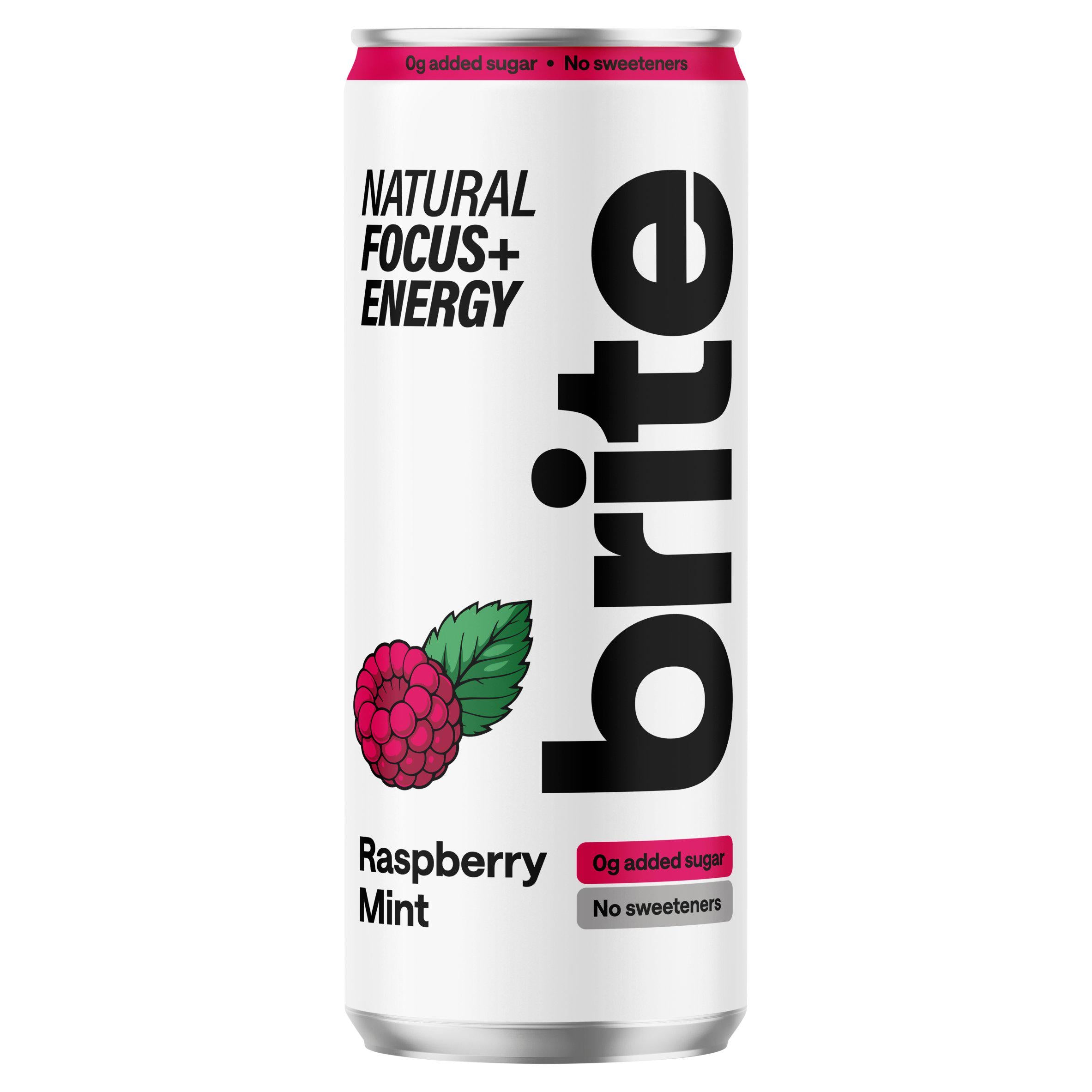 Brite energy drink sparkling raspberry mint 330ml - British product