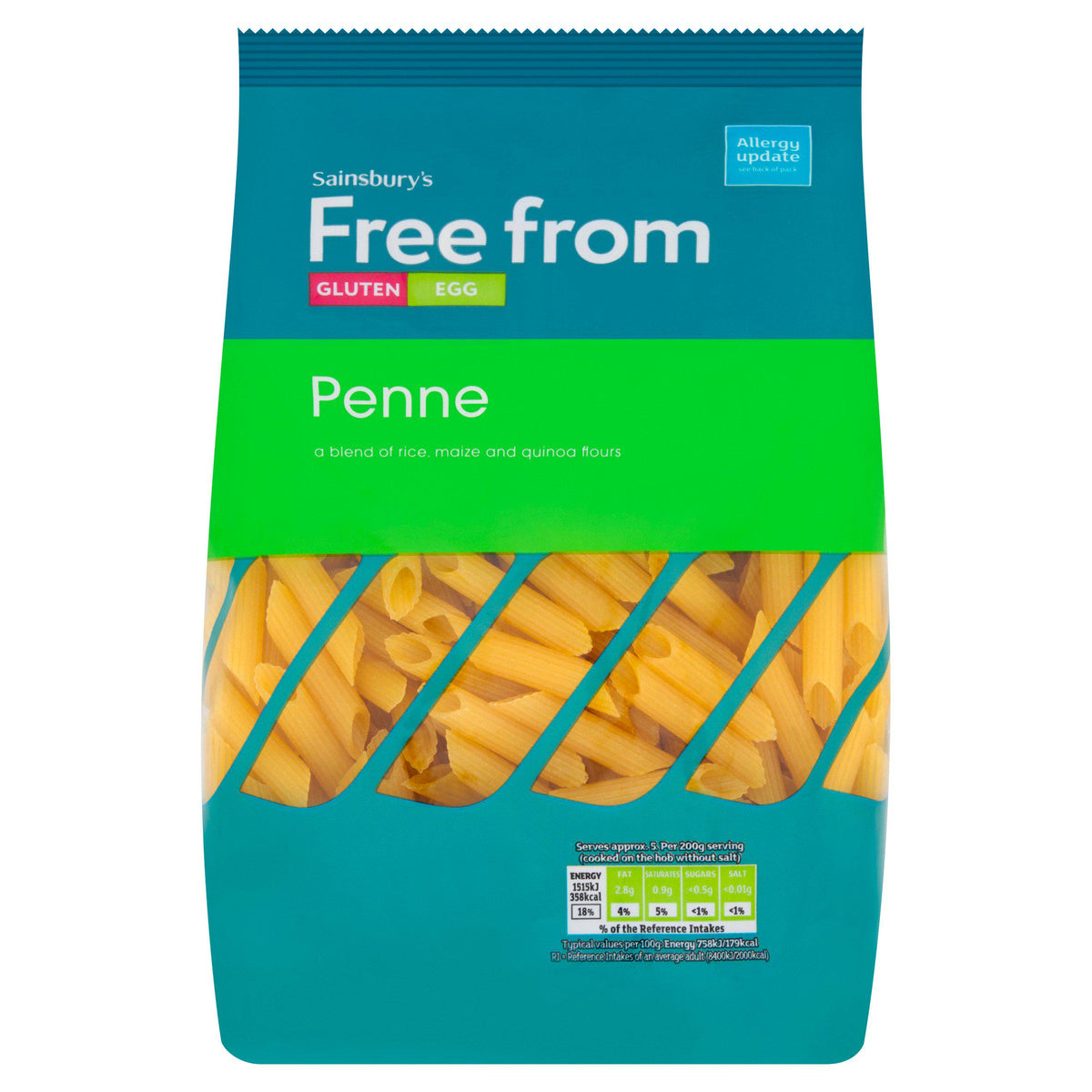 Sainsbury's Free From Penne Pasta 500g (British brand)