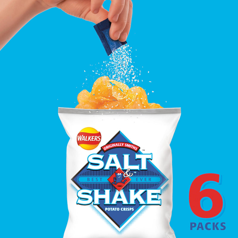 Walkers Salt & Shake crisps multipack 6x24g - British product