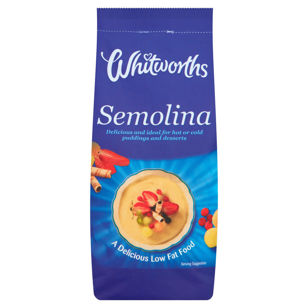 Whitworths Semolina 500g packed in United Kingdom for shipping (British brand)