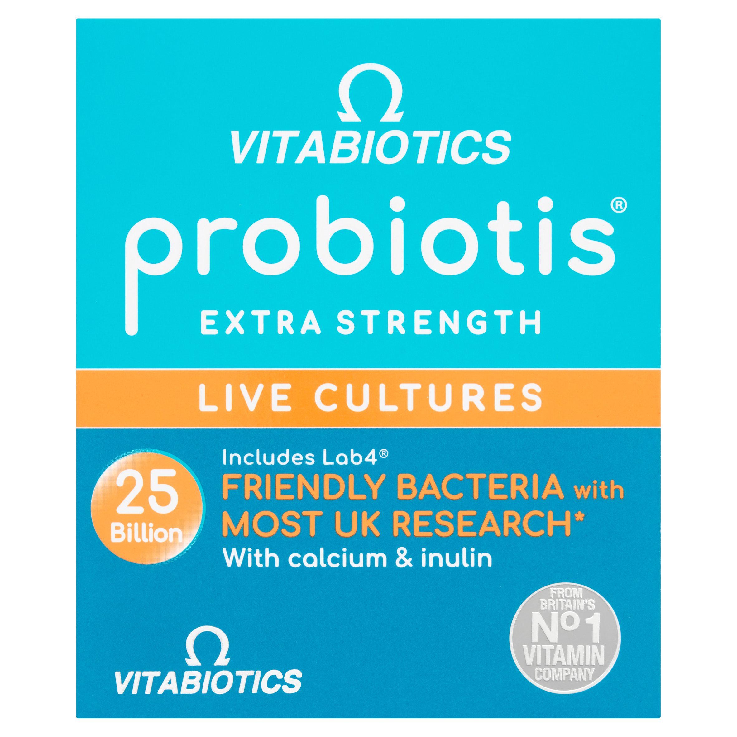 Vitabiotics Probiotis 25 Billion vegan capsules 30 count, imported from the UK