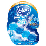 Bloo toilet rim block Arctic Ocean 42g (British brand)