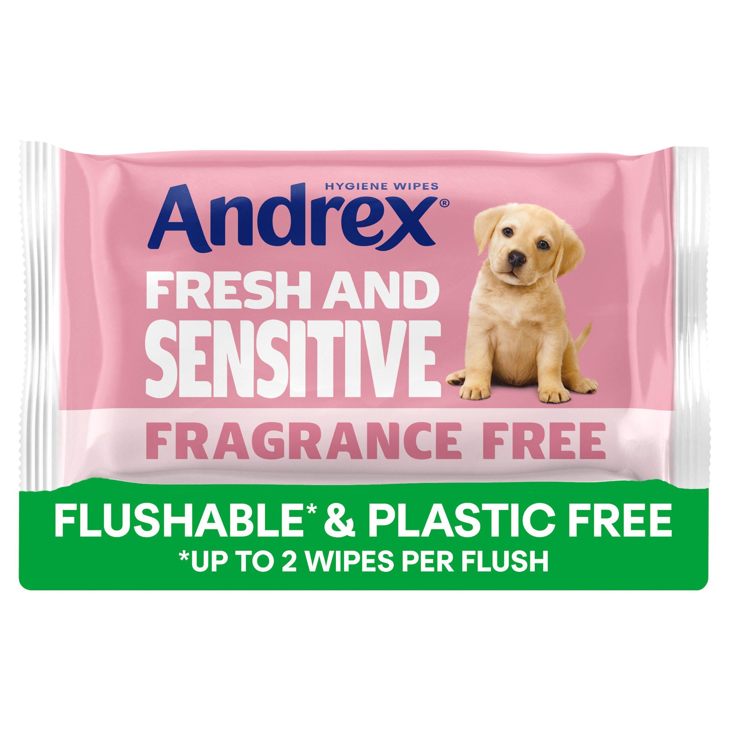 Andrex sensitive moist toilet wipes 30 count, imported from the UK