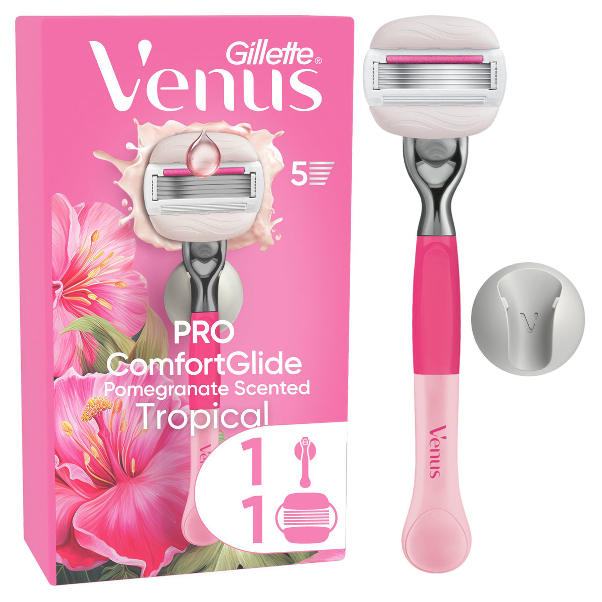 Gillette Venus Pro ComfortGlide Tropical women's razor, UK version