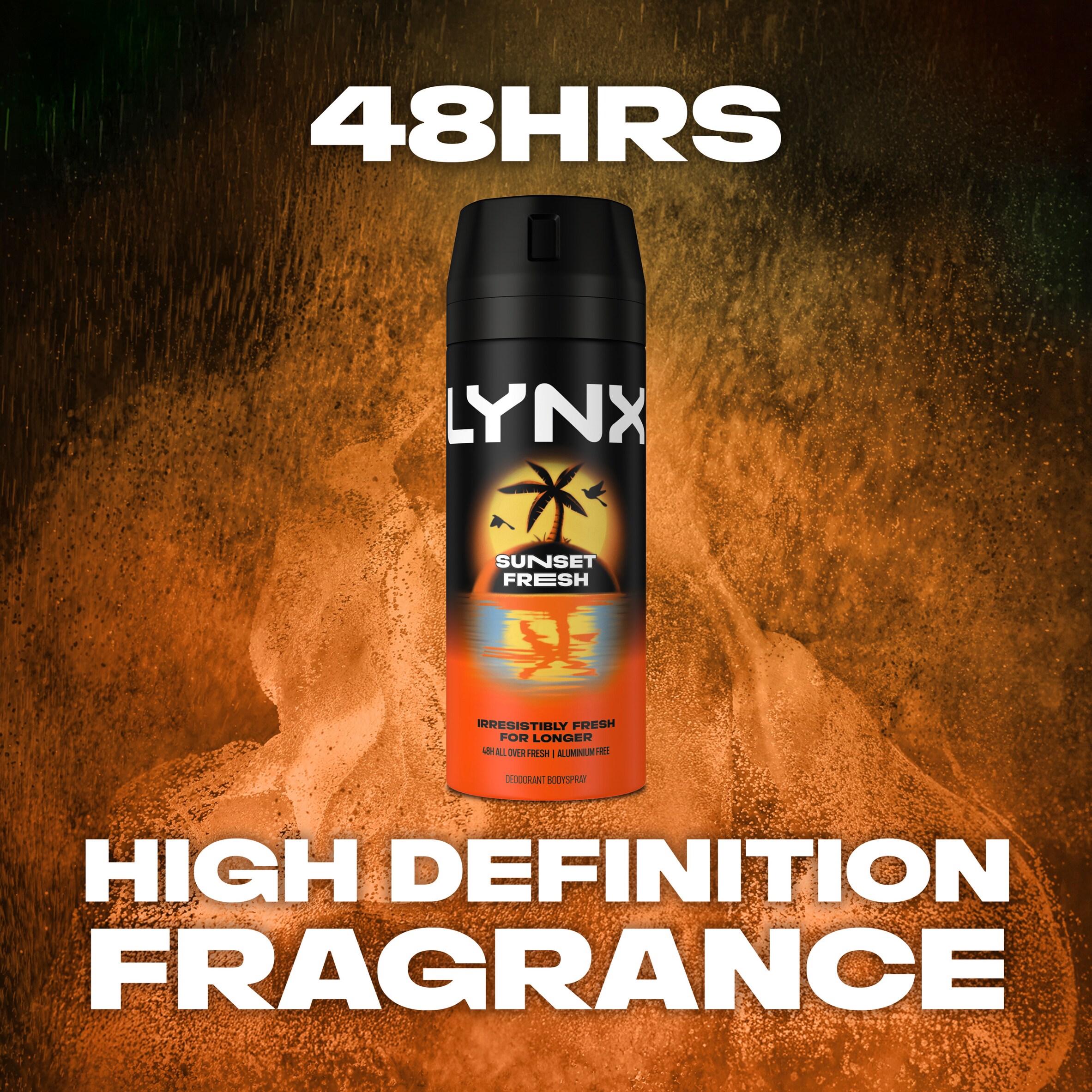 Lynx Sunset Fresh deodorant body spray 150ml (British brand)