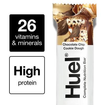 Sainsburys Huel Complete Nutrition Bar Chocolate Chip Cookie Dough 55g- Buy online at McGrocer
