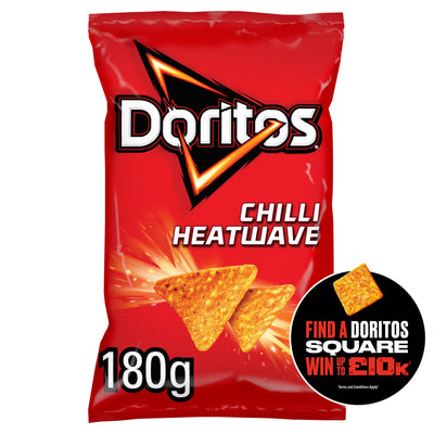 Sainsburys Doritos Chilli Heatwave Sharing Tortilla Chips Crisps 180g- Buy online at McGrocer