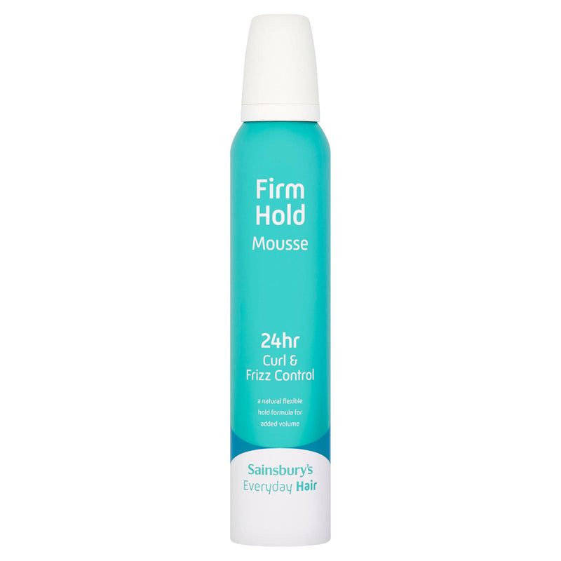 Sainsbury's Firm Hold Mousse 200ml, imported from the UK
