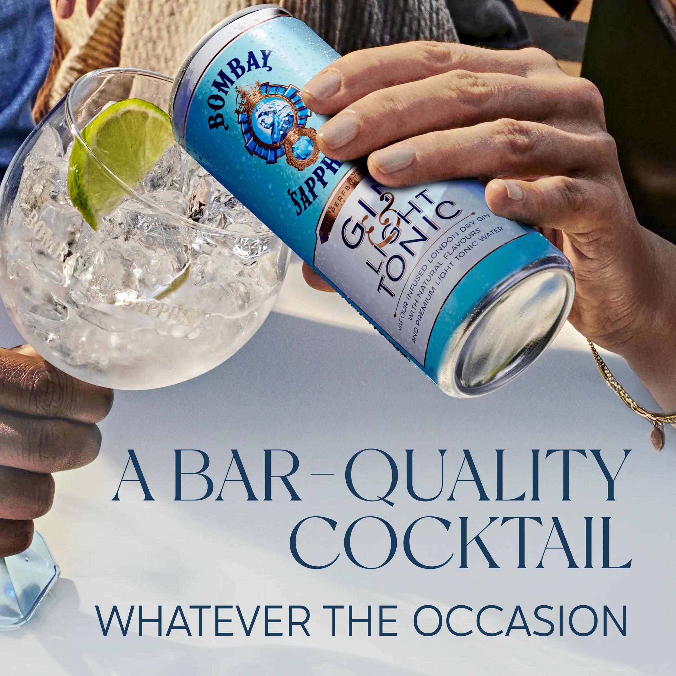 Bombay Sapphire Gin & Tonic Light 250ml - British product