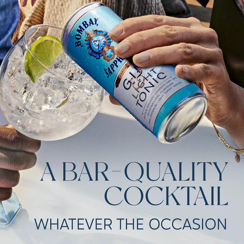 Bombay Sapphire Gin & Tonic Light 250ml - British product