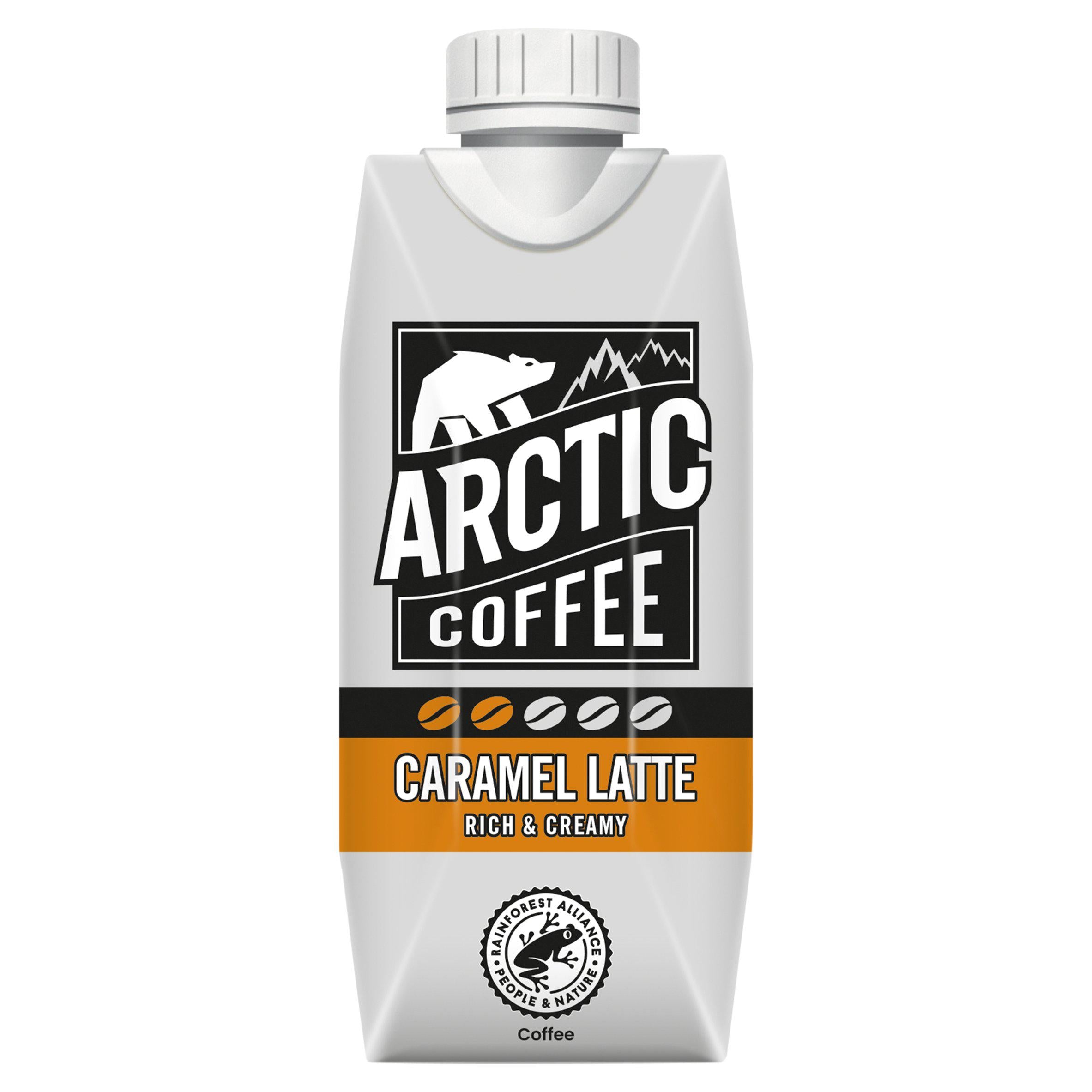 Arctic Rainforest Alliance Roasted Arabica Bean Coffee Caramel Latte 330ml