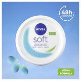 Nivea Soft Moisturiser Face Body Hands 25ml, imported from the UK