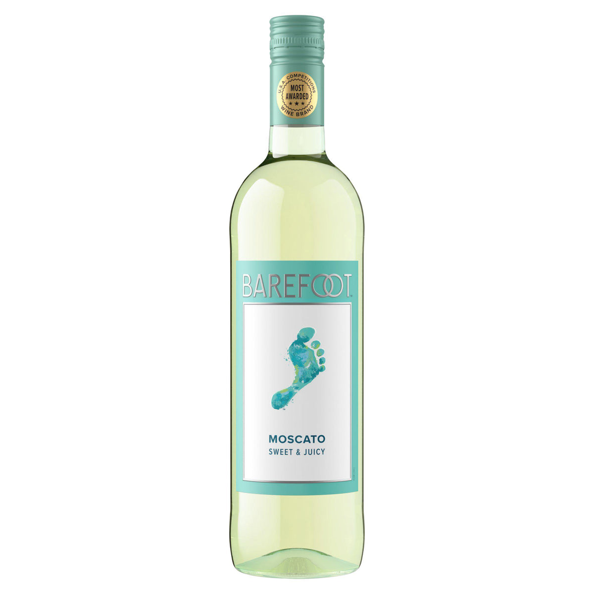 Barefoot Moscato White Wine 75cl, imported from the UK