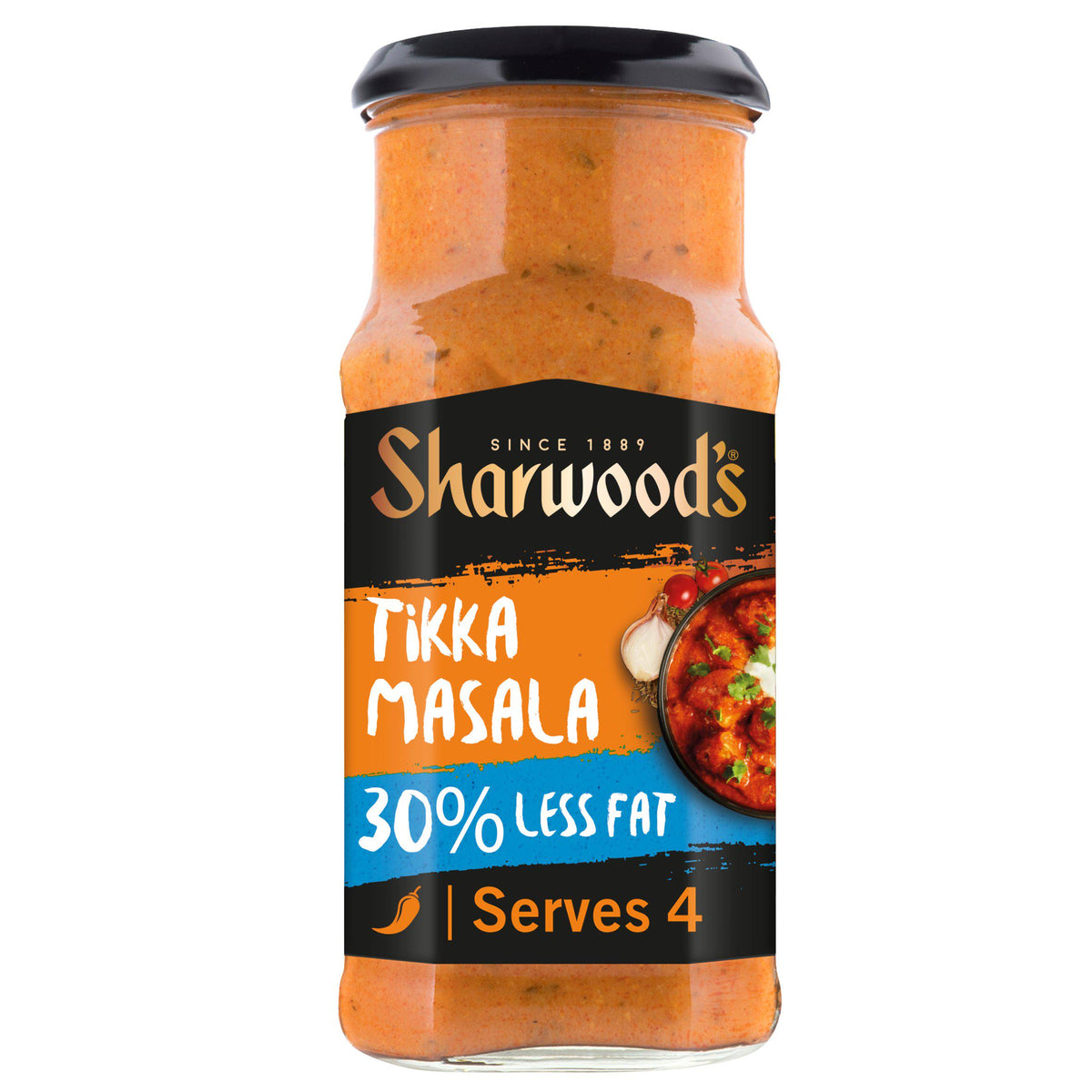 Sharwood's Tikka Masala reduced fat curry sauce 420g, UK version