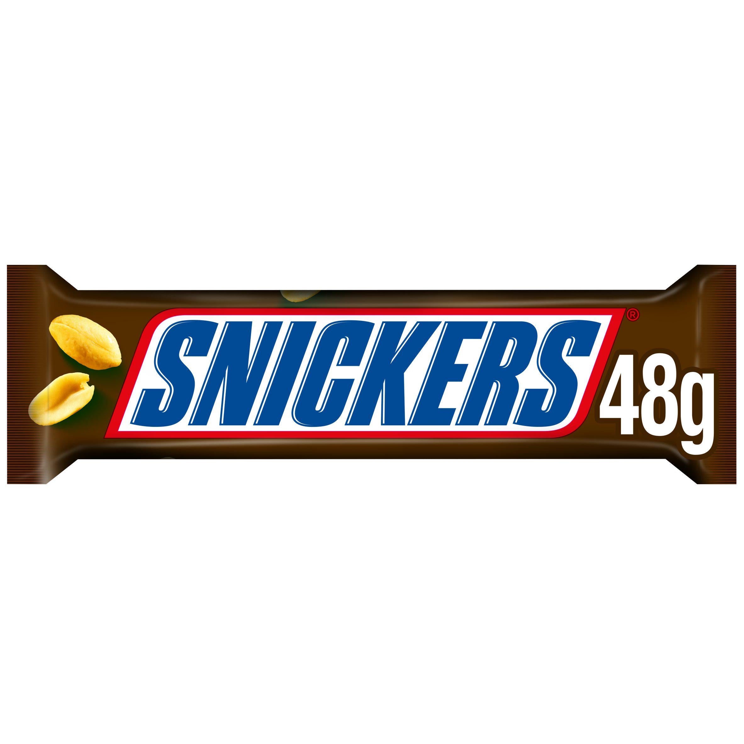 Snickers peanut and caramel chocolate bar 40g (British brand)