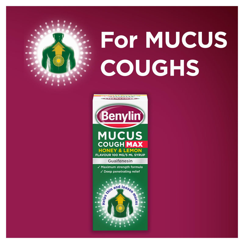 Benylin honey lemon cough syrup 150ml - British product