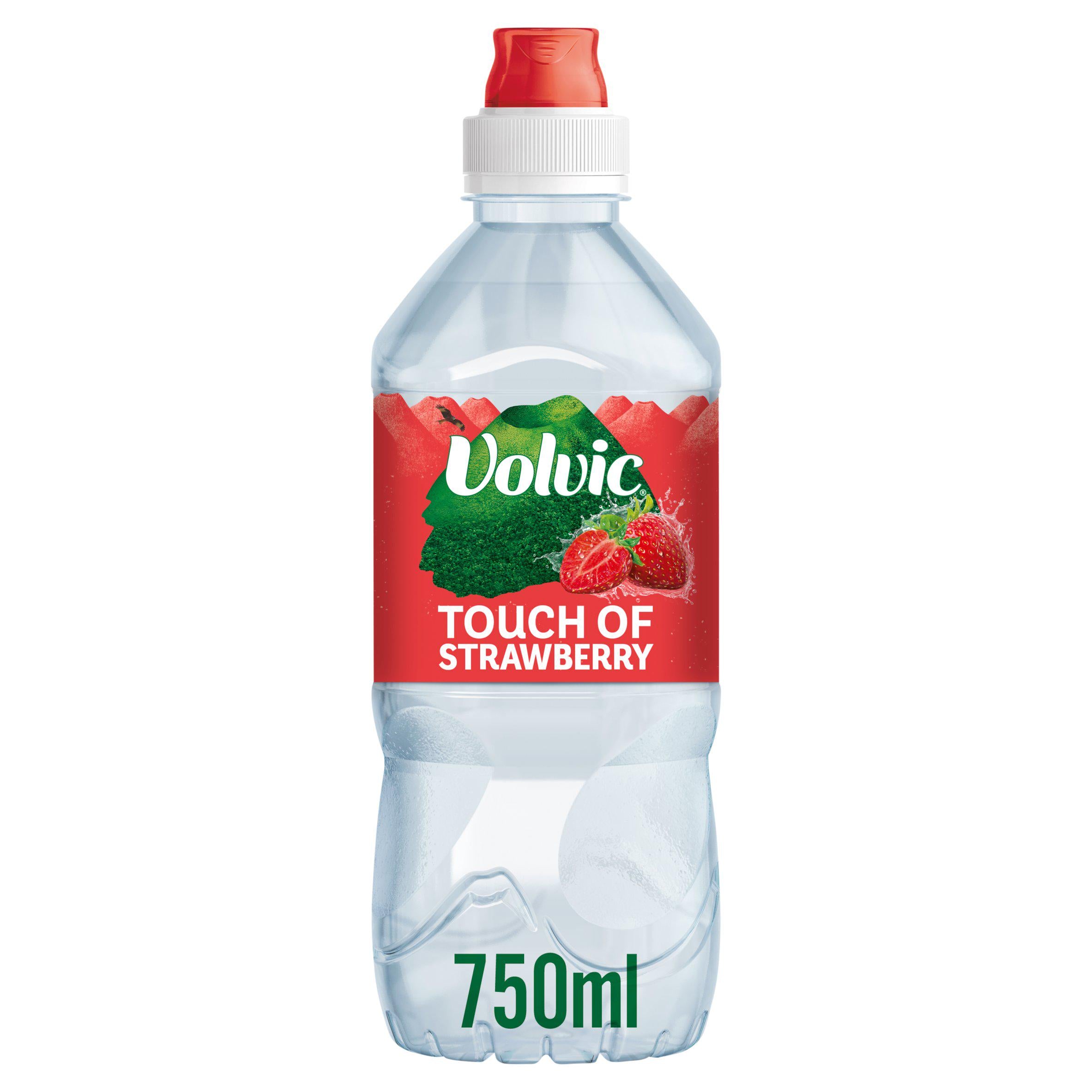 Volvic strawberry flavoured water 750ml, imported from the UK