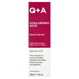 Q+A Hyaluronic Acid Facial Serum 30ml made in England, UK version