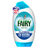 Fairy Non Bio Platinum laundry detergent gel 27 washes, imported from the UK
