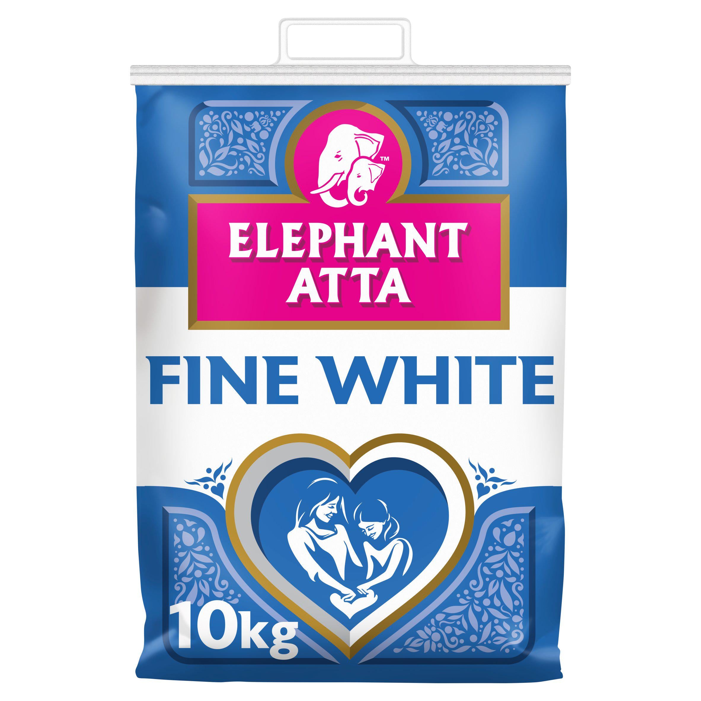 Elephant Atta fine white chapatti flour 10kg, imported from the UK