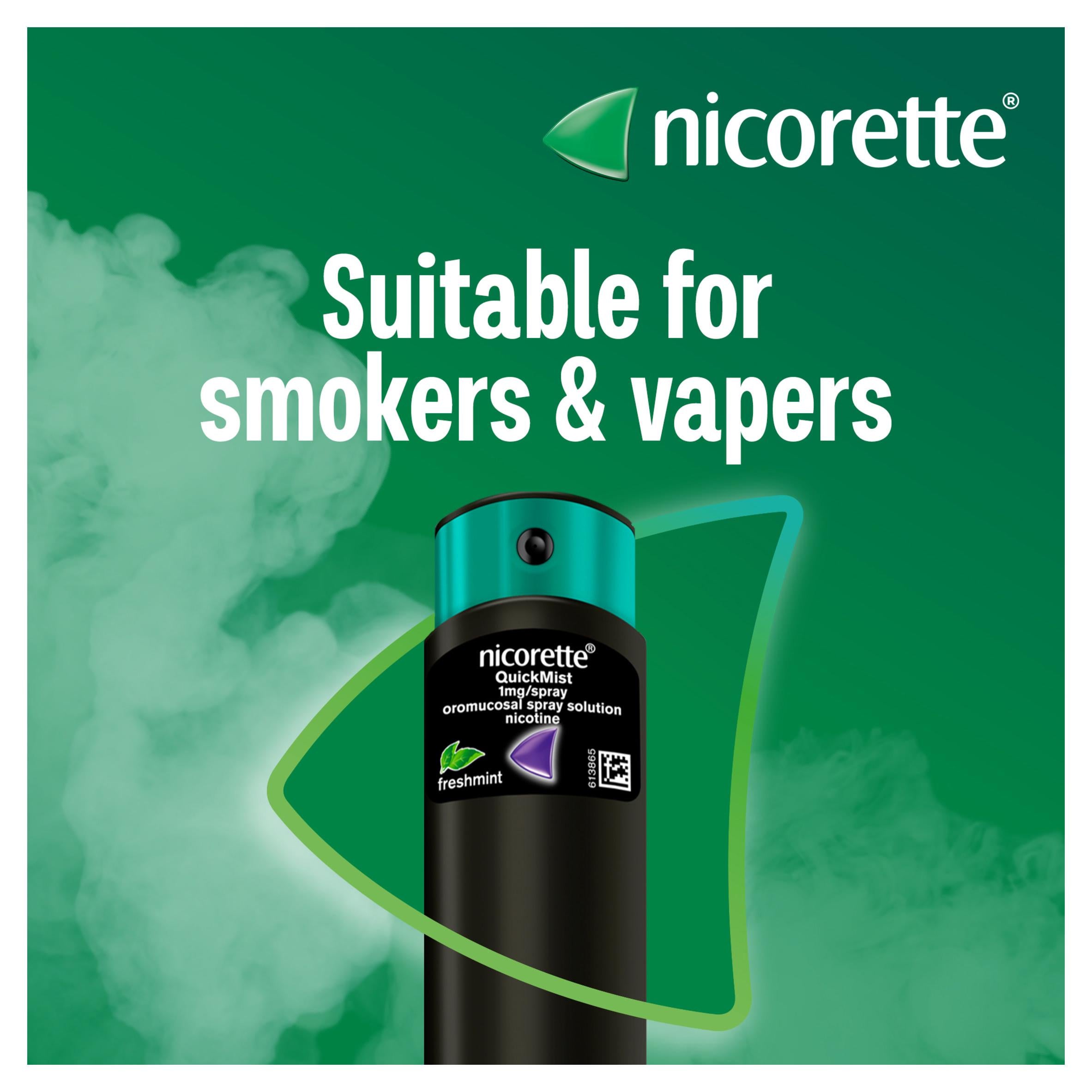 Nicorette mouthspray Freshmint 2 units, imported from the UK