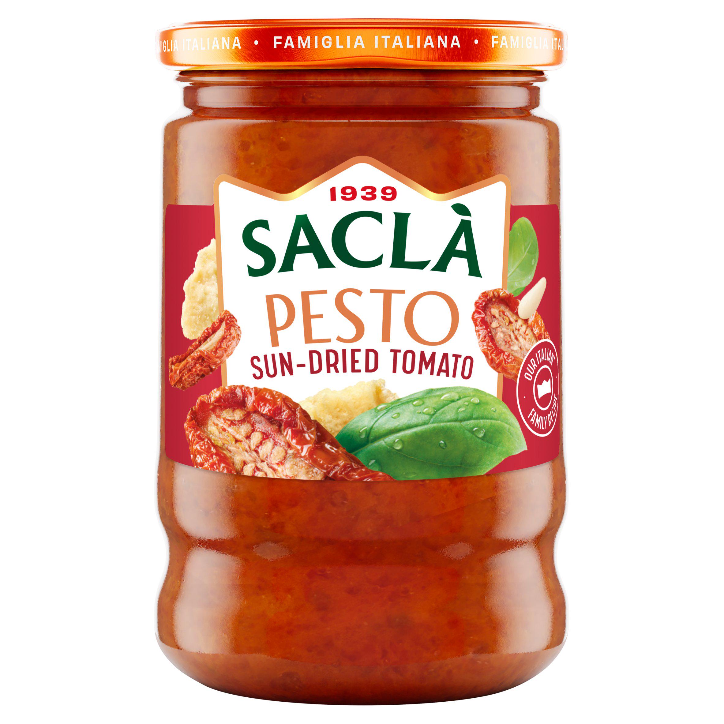 Sacla sun dried tomato pesto 190g, UK version