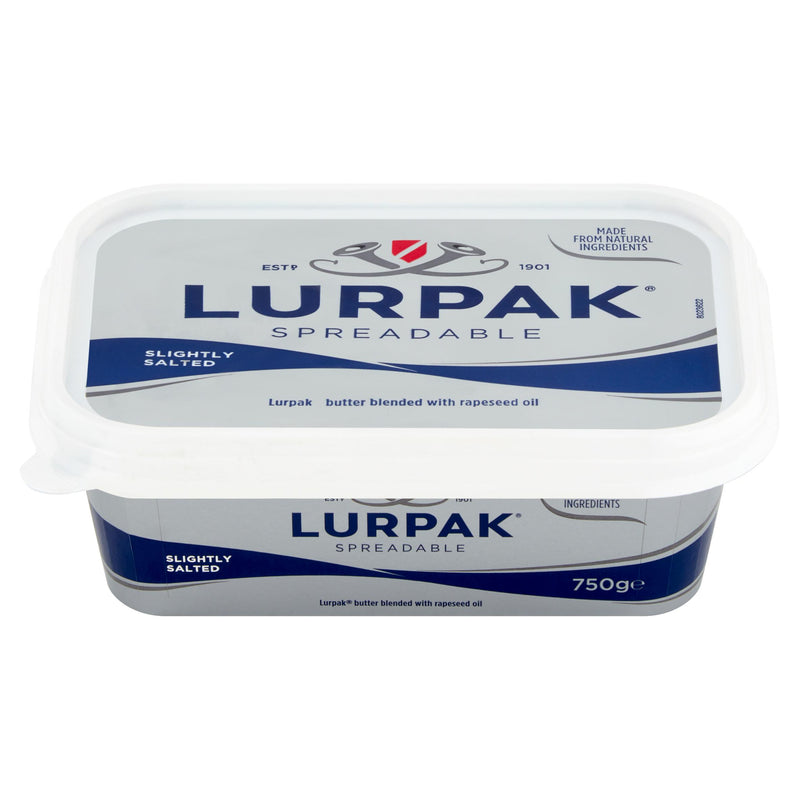 Lurpak Slightly Salted Spreadable Butter Blend 750g - British product