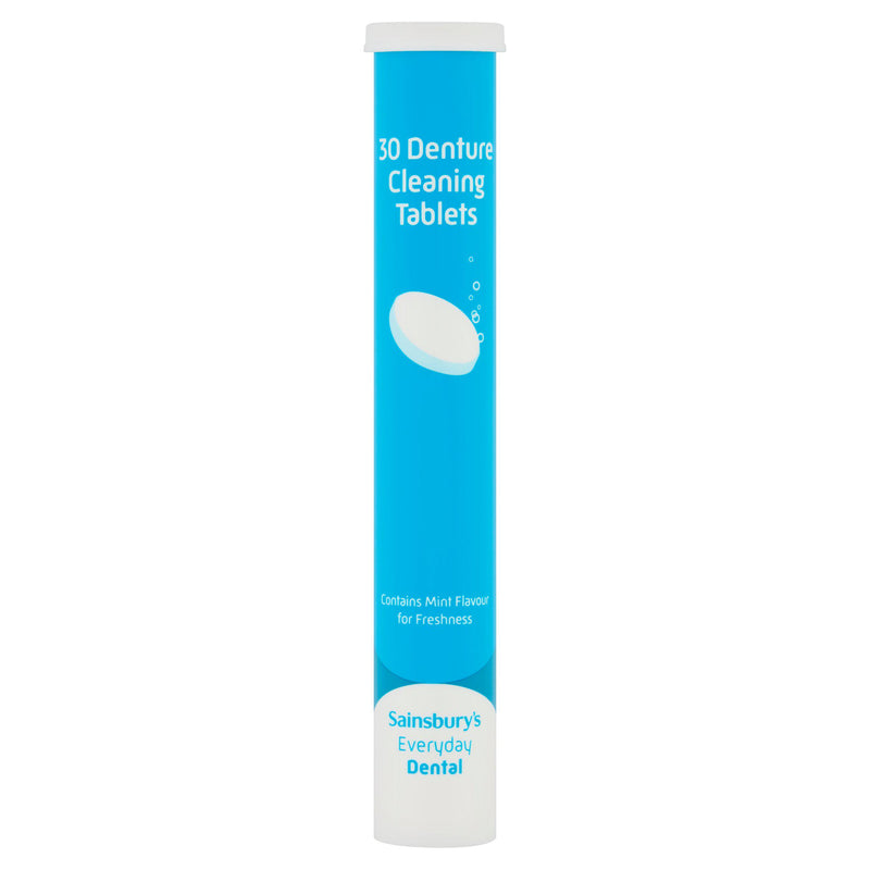 Sainsbury's denture cleaning tablets 30 pack, UK version