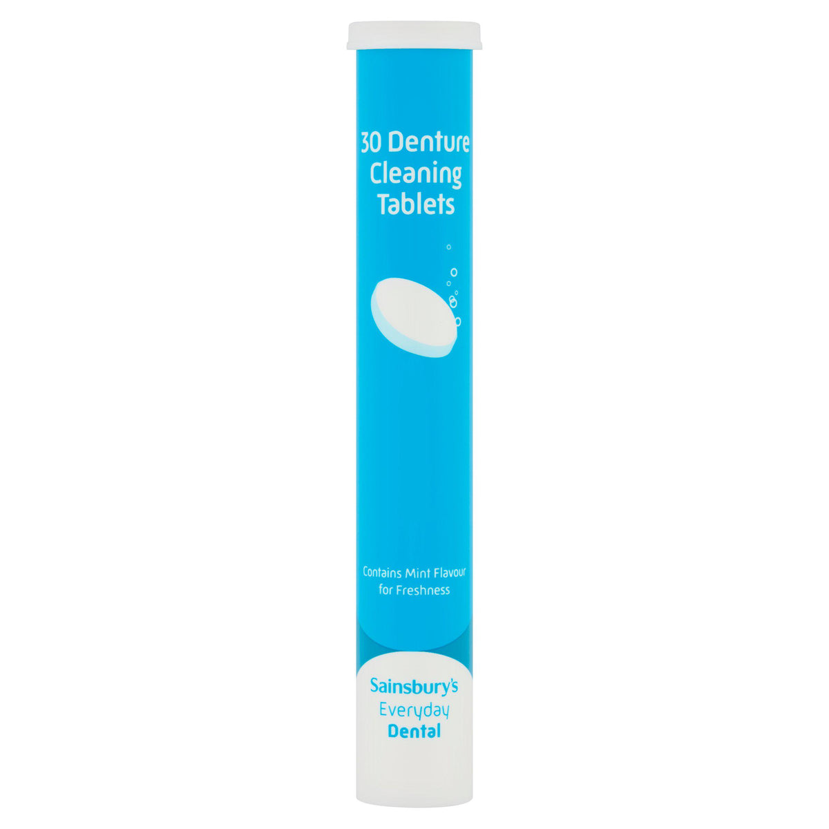 Sainsbury's denture cleaning tablets 30 pack, UK version