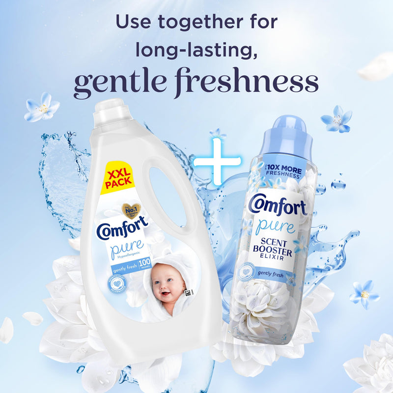 Comfort Pure Gently Fresh fabric conditioner 3L, imported from the UK