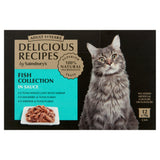 Sainsbury's fish cat food collection 12x70g, imported from the UK