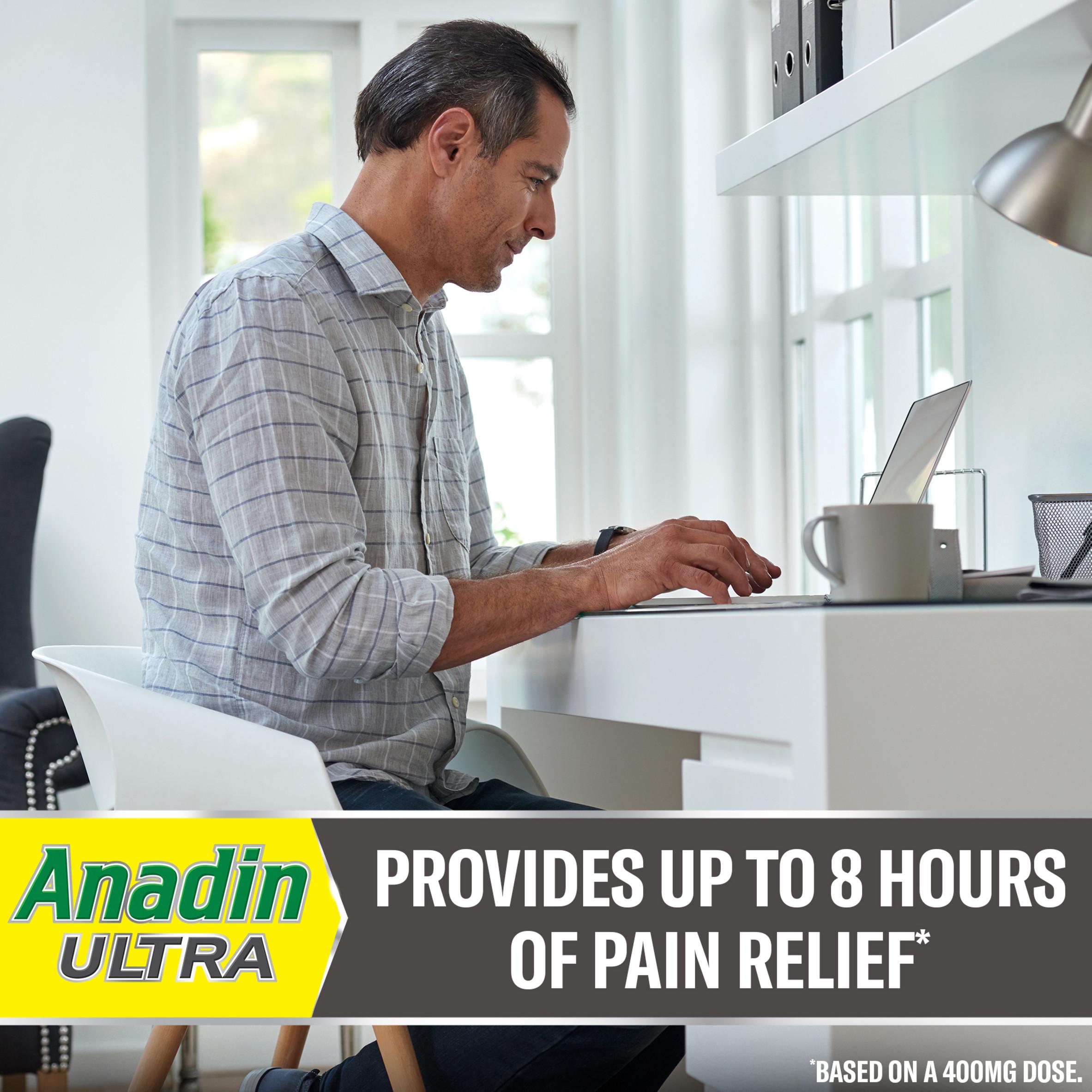 Anadin Ultra ibuprofen pain relief liquid capsules 16 pack, UK version
