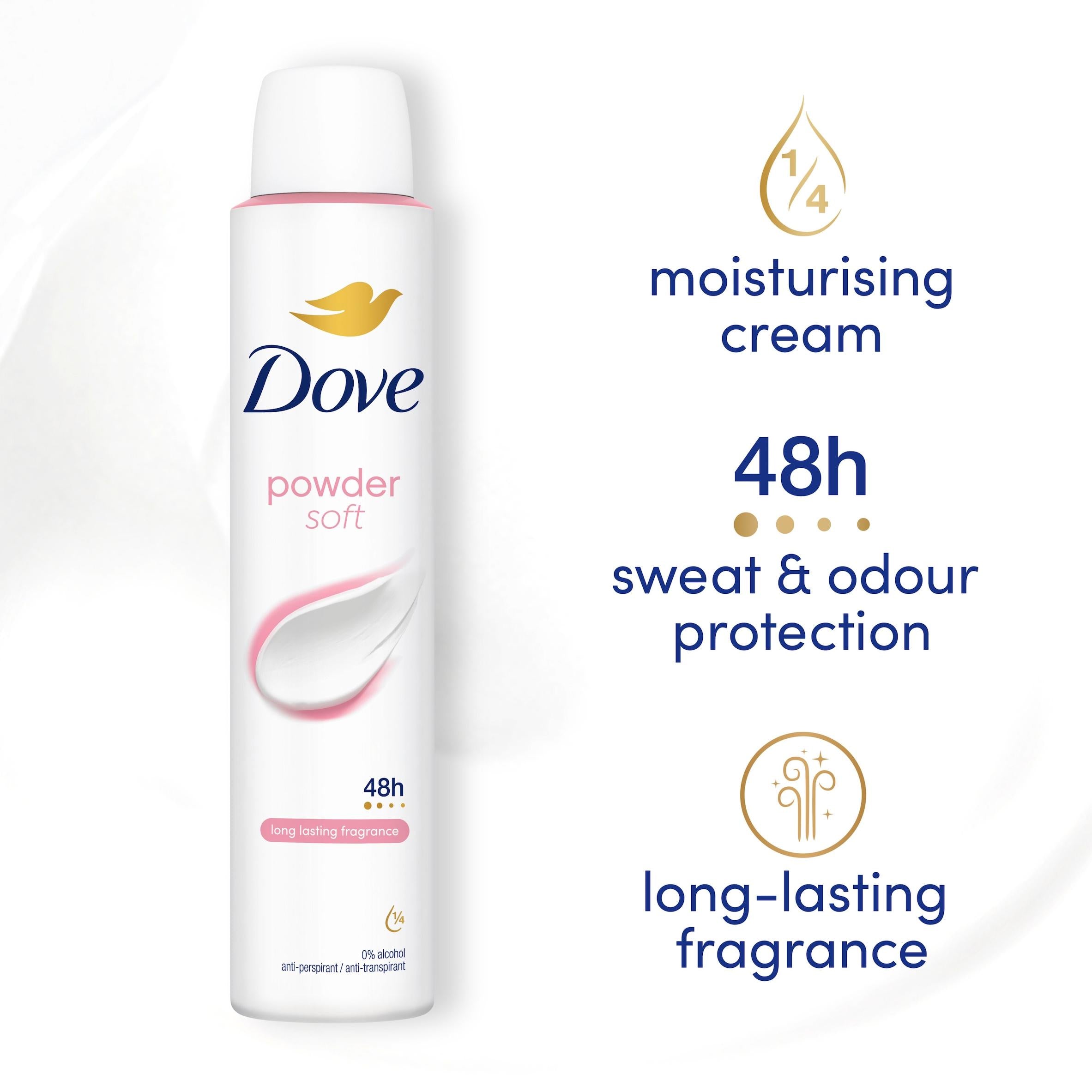 Dove antiperspirant deodorant powder 200ml (British brand)