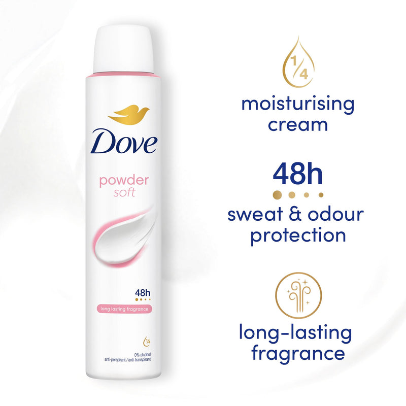 Dove antiperspirant deodorant powder 200ml (British brand)