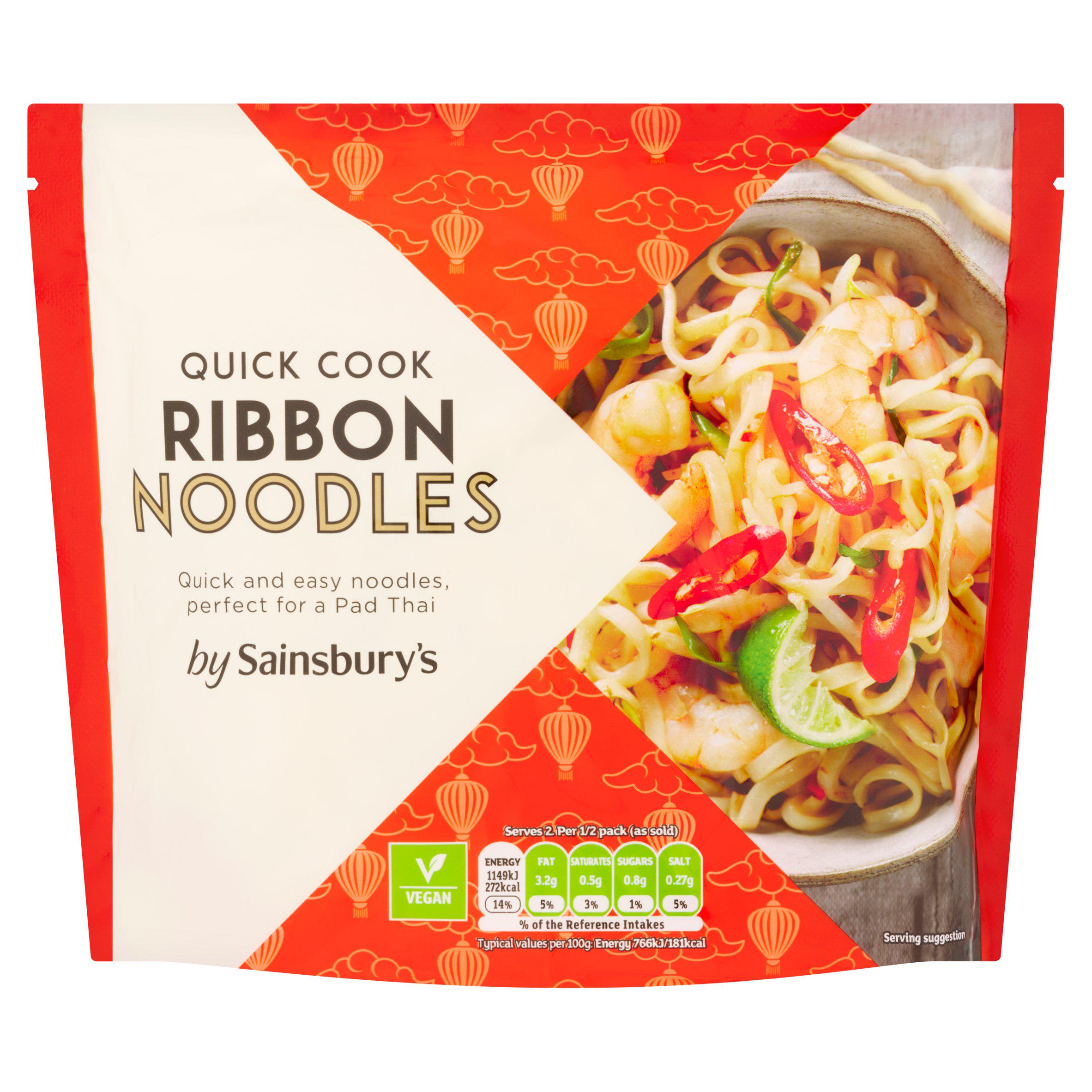 Sainsbury's Pad Thai ribbon noodles 300g - British product