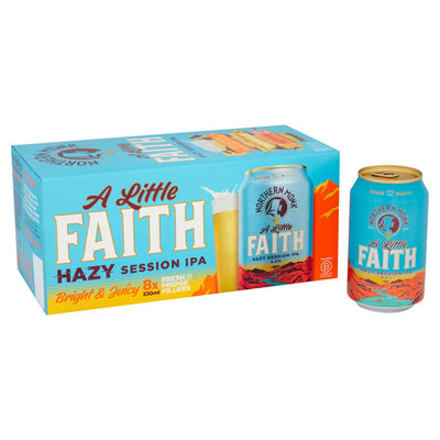 Sainsburys Northern Monk A Little Faith Hazy Session IPA Tropical 8 x 330ml- Buy online at McGrocer