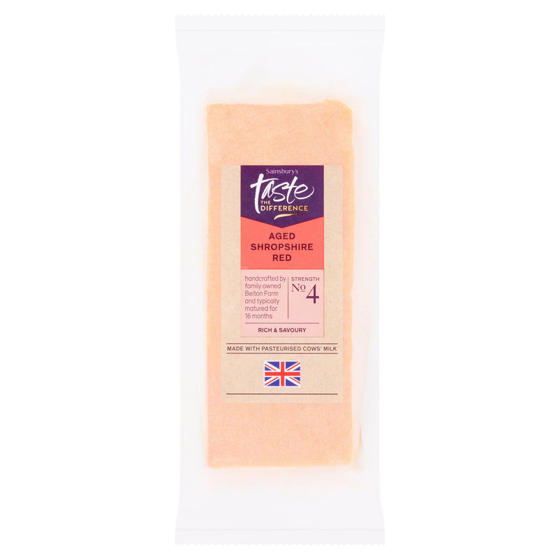 Sainsbury's Shropshire Red cheese 200g, UK version