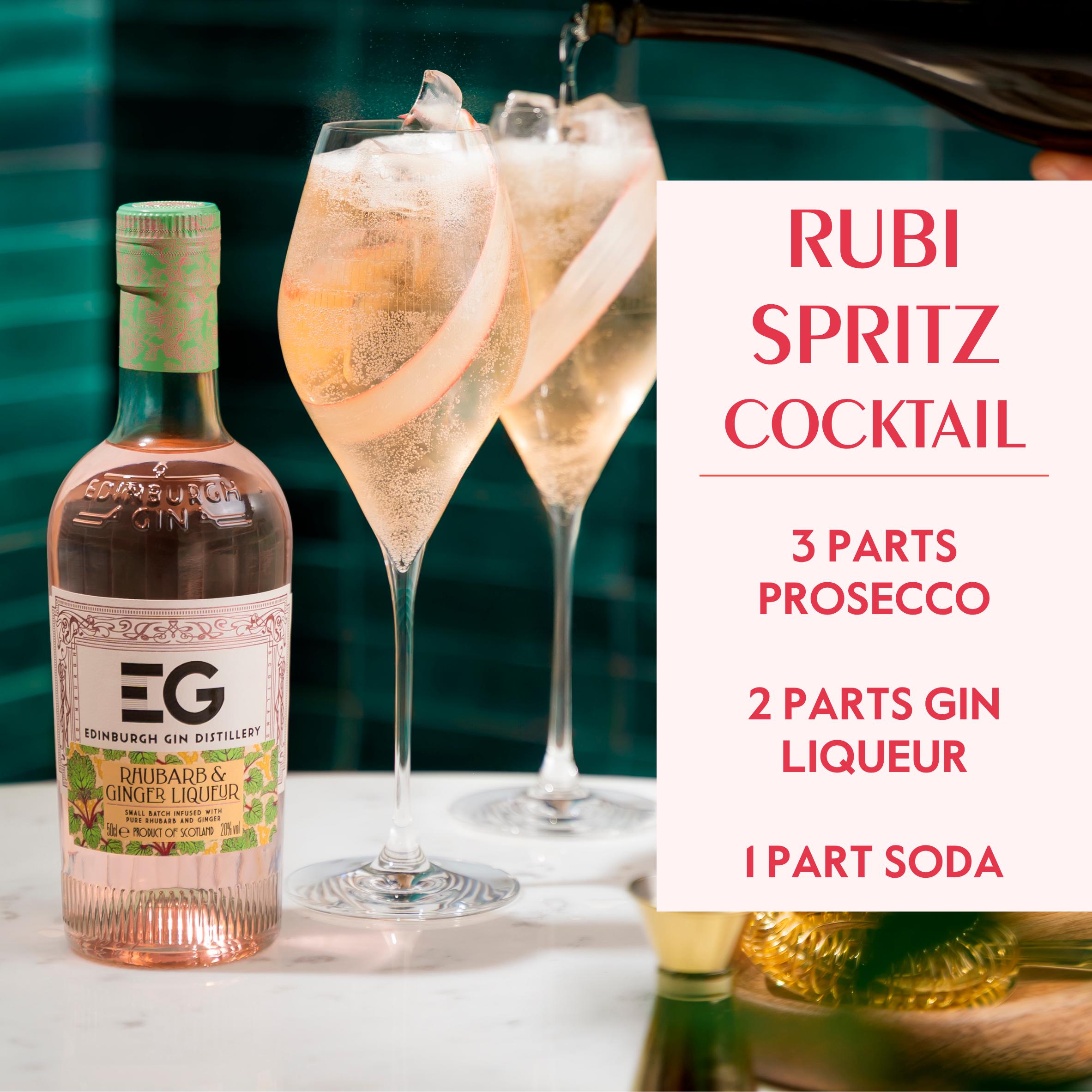 Edinburgh Gin Rhubarb & Ginger liqueur 50cl (British brand)
