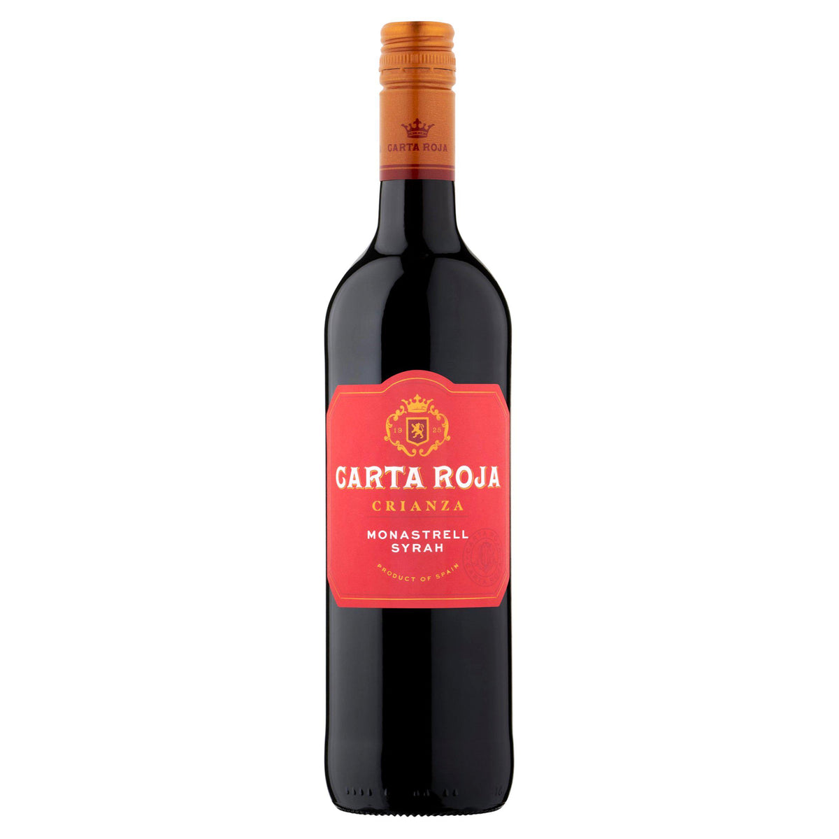 Carta Roja Crianza red wine 75cl, UK version