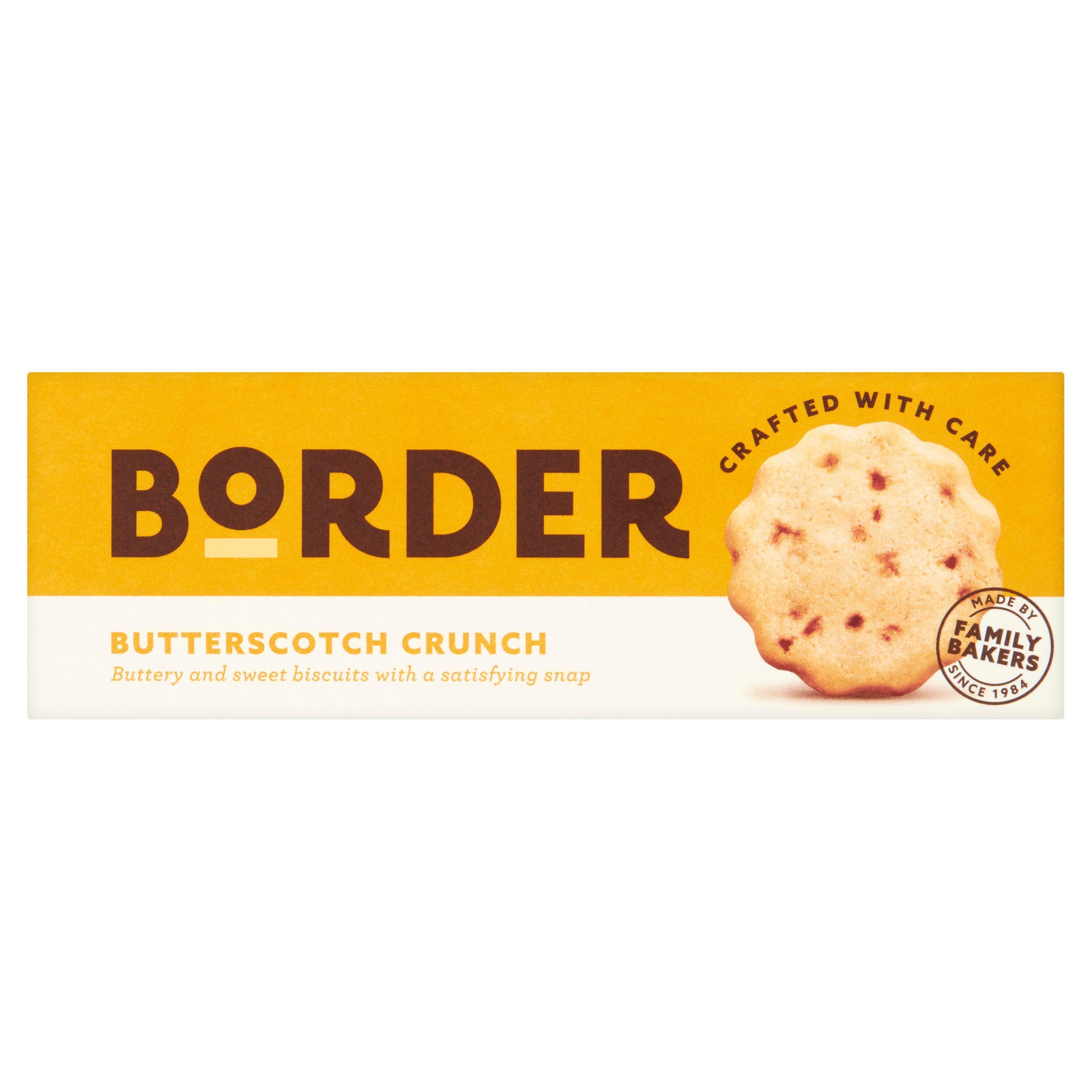 Border Butterscotch sweet biscuits 150g pack made in UK - British product