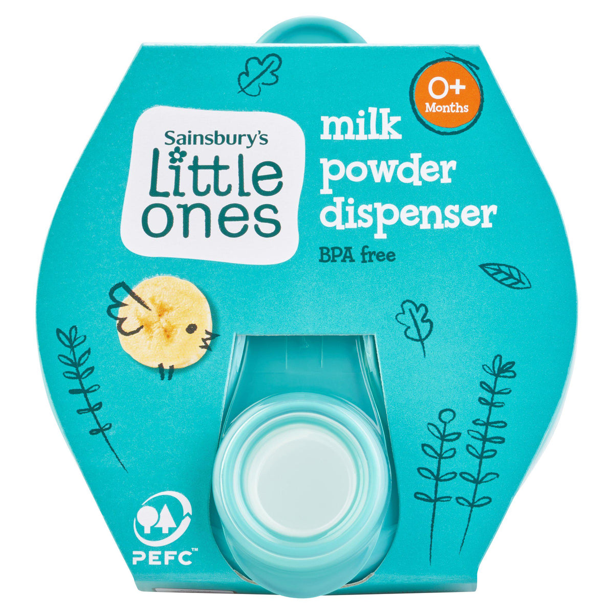 Sainsbury's milk powder dispenser 0+ months, UK version