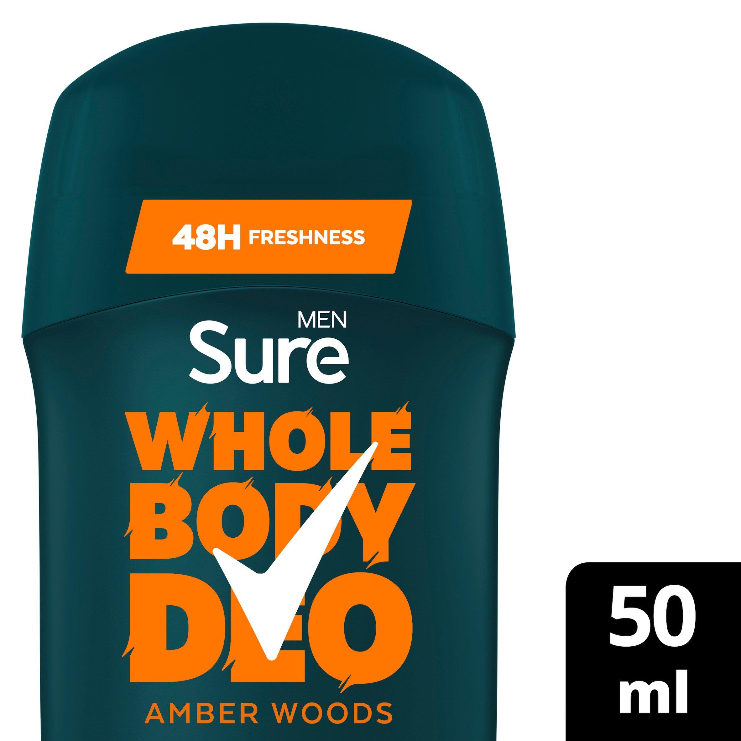 Sure deodorant stick Amber Woods 50ml, UK version