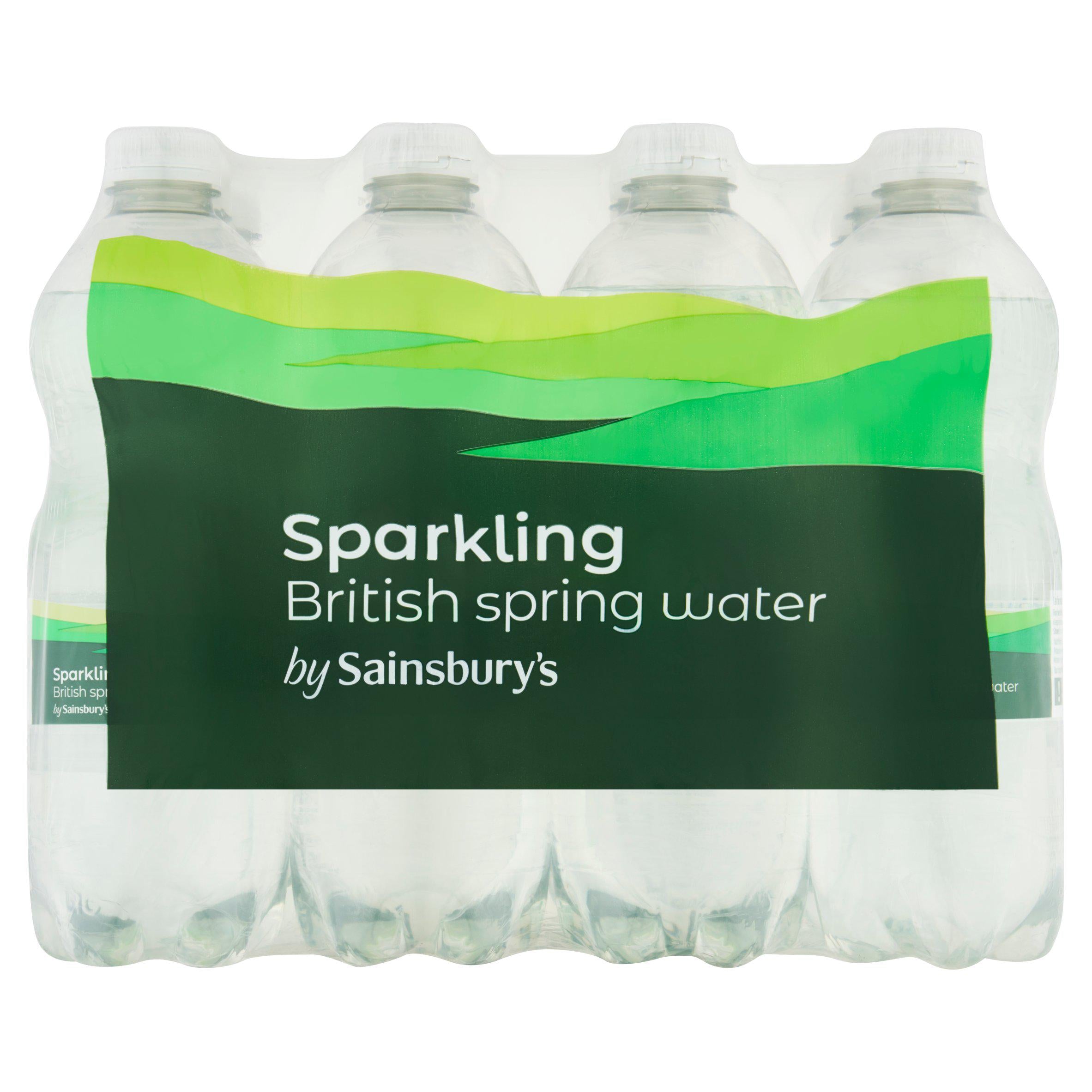 Sainsbury's sparkling spring water 12x500ml, imported from the UK